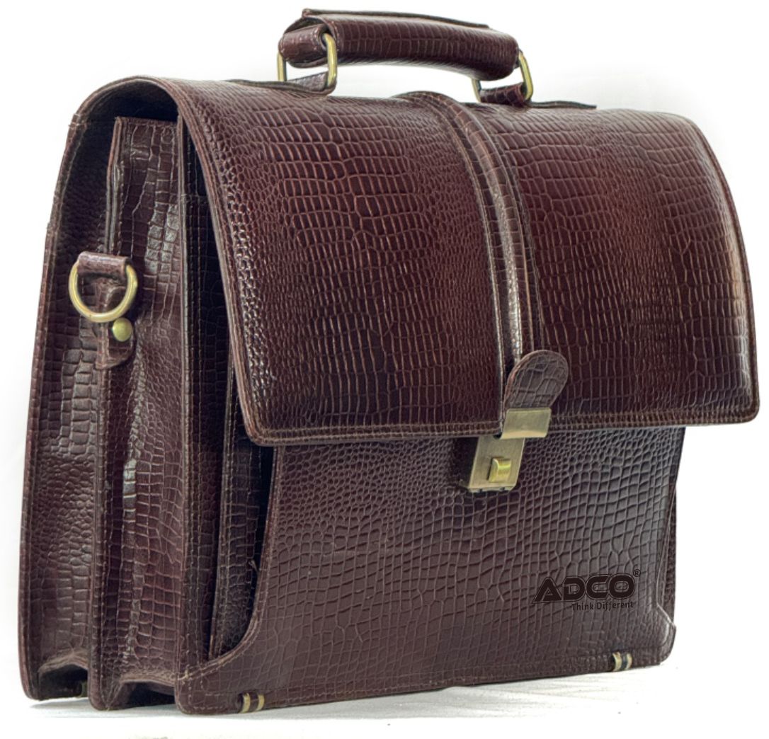 Business leather laptop bag