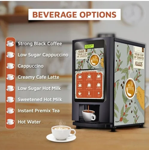 ATLANTIS Select Tea Coffee Vending Machine With 7 Options