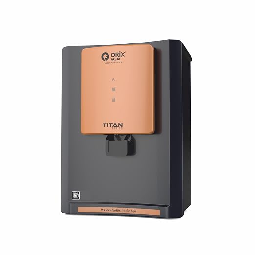Orix Aqua Titan (Copper)15 Lph RO+UV+ZAC+TDS Controller Water Purifier Comes With Smart LED Indicators & Installation Kit