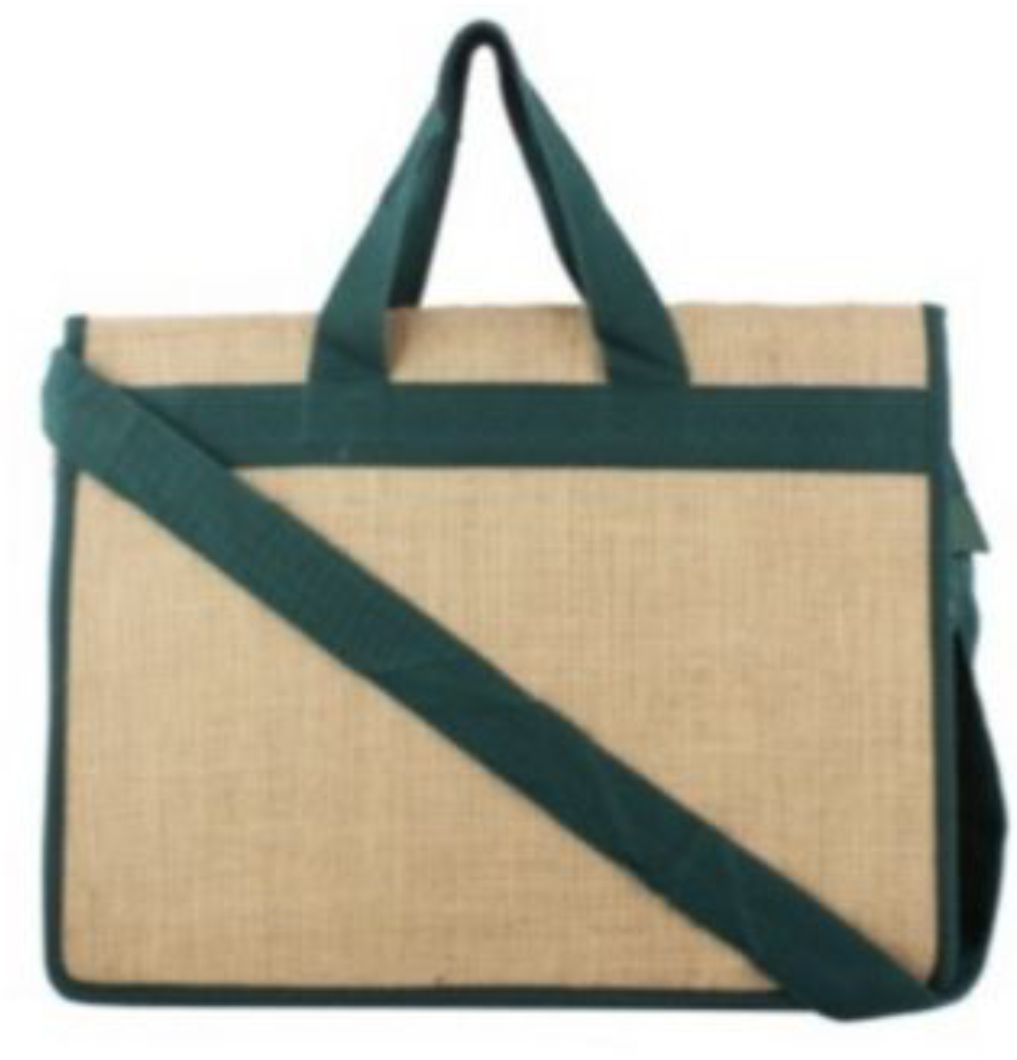 Sustainable jute laptop bag
